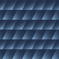 Tilted Chevron Structure Seamless Pattern Trendy Vector Blue Abstract Background