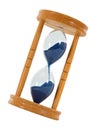 Tilted hourglass - isolated Royalty Free Stock Photo