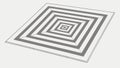 Tilted Perspective Nested Squares Abstract Vector, vector design Generative AI Royalty Free Stock Photo