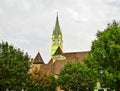 The tilted tower in Medias, Romania