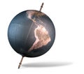 Tilted World Globe