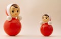 Tilting dolls Royalty Free Stock Photo