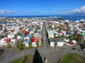 Tiltshift from Reykjavik Royalty Free Stock Photo