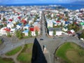 Tiltshift from Reykjavik Royalty Free Stock Photo