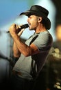 Tim McGraw performs in concert Royalty Free Stock Photo