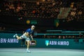 Tim Puetz playing the semi final at ABN AMRO Open 2023 tennis player at Rotterdam Ahoy arena