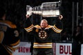 Tim Thomas holding the Stanley Cup