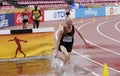 TIM VAN DE VELDE from BELGIUM running 3000 metres STEEPLECHASE on the IAAF World U20 Championship in Royalty Free Stock Photo