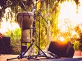 Timbales percussion instrument in sunset Royalty Free Stock Photo