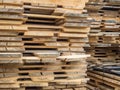 Timber on a building site industry