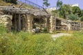 A timber built sun shade and stable in Nazareth Village Israel