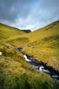 Sharp Edge high abover the waterfalls Royalty Free Stock Photo