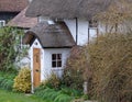 Timber Framed English Thatched Cottage Royalty Free Stock Photo