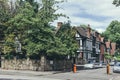 The timber-framed houses in Vale Close near Maida Vale Street, Maida Vale, London