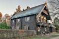 Timber house in Russian neighbourhood Alexandrowka in Potsdam, Germany