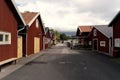 Timber houses in Sweden Royalty Free Stock Photo
