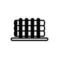 Black solid icon for Timber, wood and forest Royalty Free Stock Photo