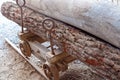 Timber Logs On Vintage Trolley