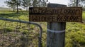 Timber Sign For Wildlife Reserve