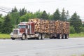 Timber Truck in Nova Scotia Royalty Free Stock Photo