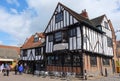 A timber Tudor house converted into a restaurant in York, England