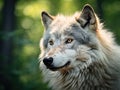 Timber Wolf (Canis lupus) Looks Left Royalty Free Stock Photo