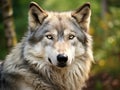 Timber Wolf (Canis lupus) Looks Left Royalty Free Stock Photo