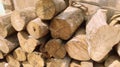 Timber log stack Royalty Free Stock Photo