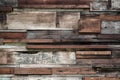 Timber wood wall texture background, dark wooden wall. Royalty Free Stock Photo