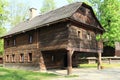 Timbered house with chimney Royalty Free Stock Photo