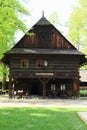 Timbered house - Pub at Valsu Royalty Free Stock Photo