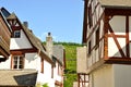 Timbered house in the village of Punderich - Moselle valley wine region in Germany Royalty Free Stock Photo