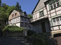 Timberframe houses in Monschau Royalty Free Stock Photo