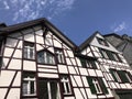 Timberframe houses in Monschau Royalty Free Stock Photo