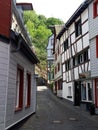 Timberframe houses in Monschau, Germany Royalty Free Stock Photo