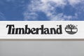 Timberland logo on a facade Royalty Free Stock Photo