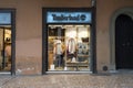 Timberland shop in Bologna, Italy Royalty Free Stock Photo