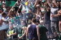 The Timbers Army sing during the game Royalty Free Stock Photo
