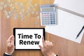 Time For Action time to Change (time to renew) Royalty Free Stock Photo