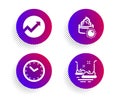 Time, Audit and Sun cream icons set. Bumper cars sign. Clock, Arrow graph, Face lotion. Carousels. Vector Royalty Free Stock Photo