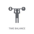 time Balance icon. Trendy time Balance logo concept on white bac