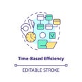 Time-based efficiency concept icon