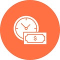 Time Based Payment icon vector image.