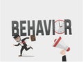 Time Behavior Rules For All Business People Color Illustration