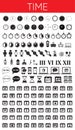 TIME black icons Royalty Free Stock Photo