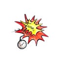 Time is a time bomb Royalty Free Stock Photo