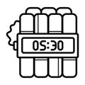Time bomb icon Royalty Free Stock Photo