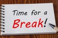 Time for a Break Royalty Free Stock Photo