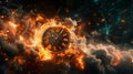 Time Burns: Half Remains in Space