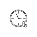 Time capsule icon. Vector illustration. EPS 10.